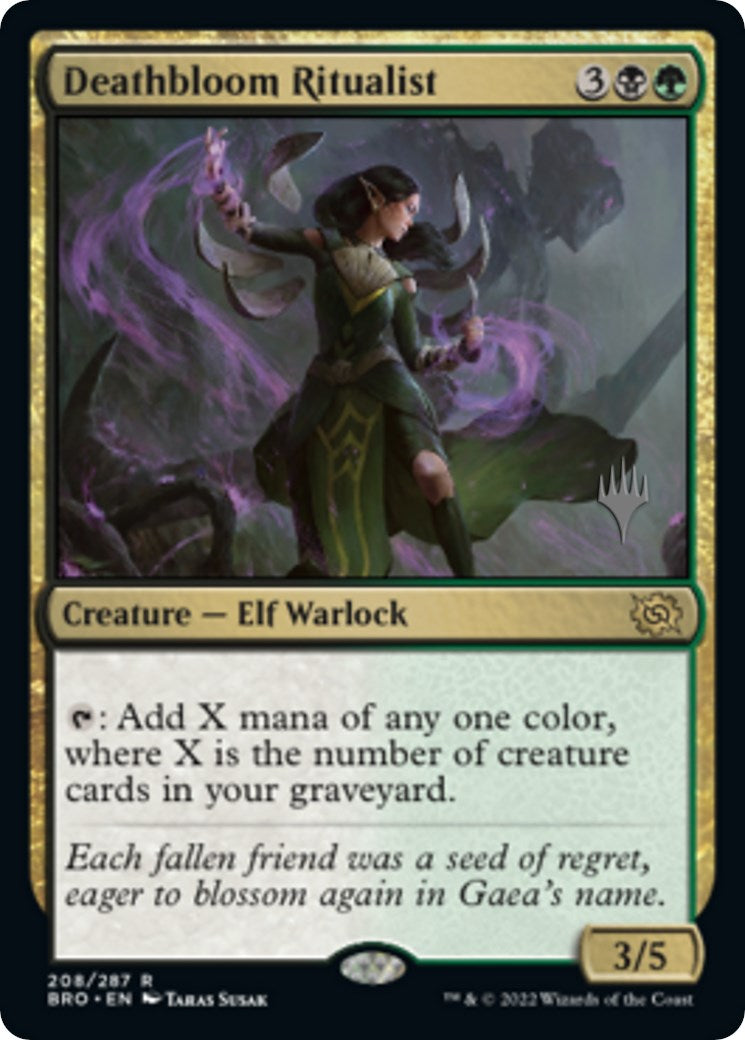 Deathbloom Ritualist (Promo Pack) [The Brothers' War Promo Pack]
