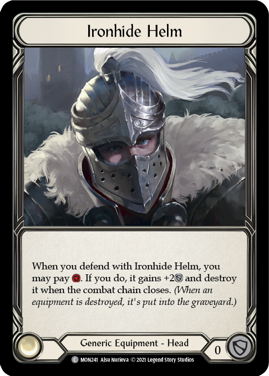 Ironhide Helm [MON241-CF] (Monarch) 1st Edition Cold Foil