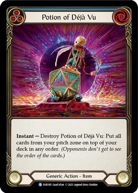 Potion of Deja Vu [EVR185] (Everfest) 1st Edition Cold Foil