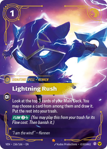 front of card Lightning Rush [Vendetta] 156/166