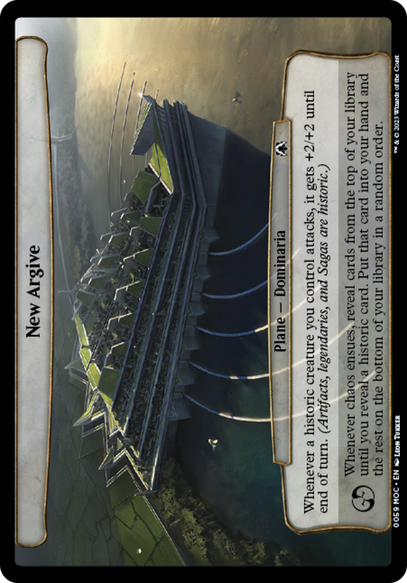 (Oversized Plane) New Argive [March of the Machine Commander Planes]