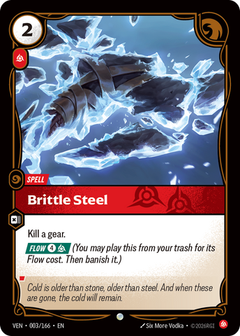 front of card Brittle Steel [Vendetta] 003/166