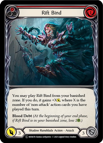 Rift Bind (Red) [U-MON174-RF] (Monarch Unlimited) Unlimited Rainbow Foil