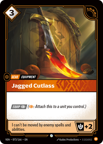 front of card Jagged Cutlass [Vendetta] 073/166