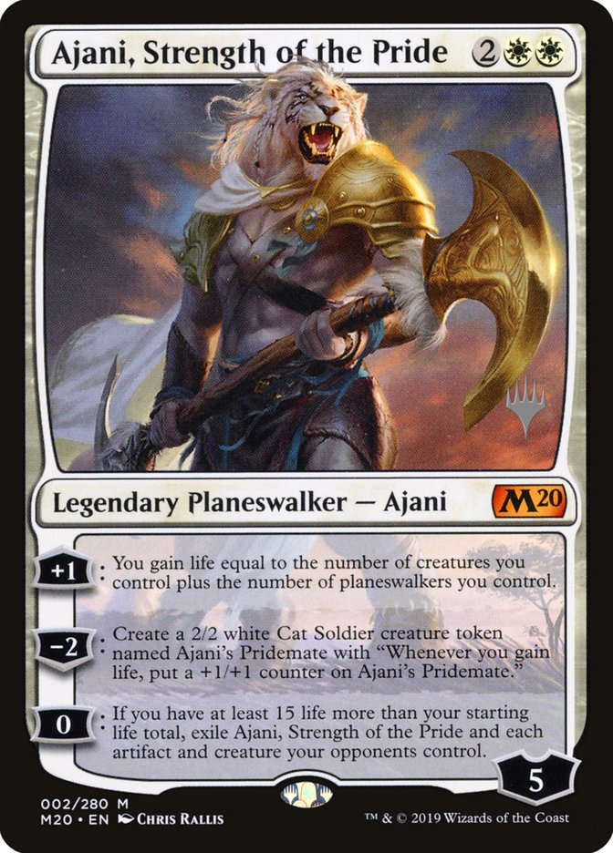 Ajani, Strength of the Pride (Promo Pack) [Core Set 2020 Promo Pack]