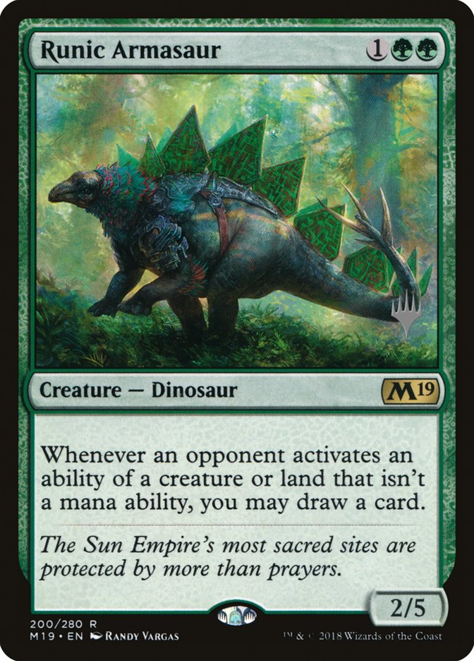 Runic Armasaur (Promo Pack) [Core Set 2019 Promo Pack]