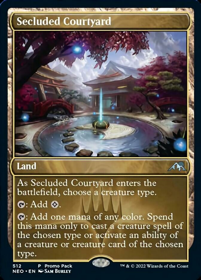 Secluded Courtyard (Promo Pack) [Kamigawa: Neon Dynasty Promo Pack]