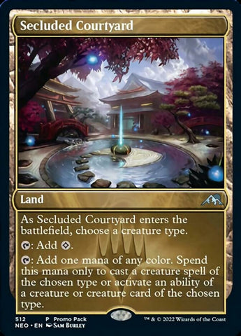 Secluded Courtyard (Promo Pack) [Kamigawa: Neon Dynasty Promo Pack]