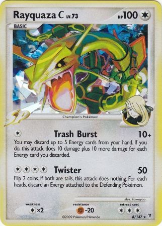 Rayquaza C (8/147) (Cracked Ice) (Platinum: Supreme Victors) [Theme Deck Exclusive]