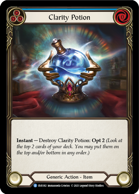 Clarity Potion [EVR182] (Everfest) 1st Edition Cold Foil