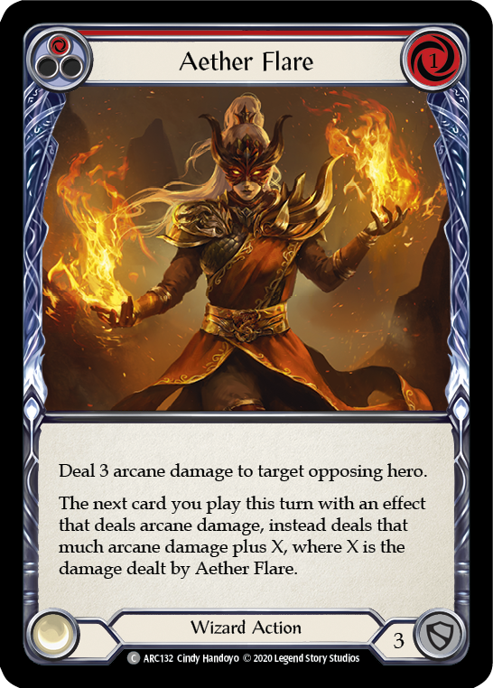 Aether Flare (Red) [U-ARC132] (Arcane Rising Unlimited) Unlimited Normal