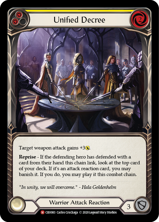 Unified Decree [CRU083] (Crucible of War) 1st Edition Normal