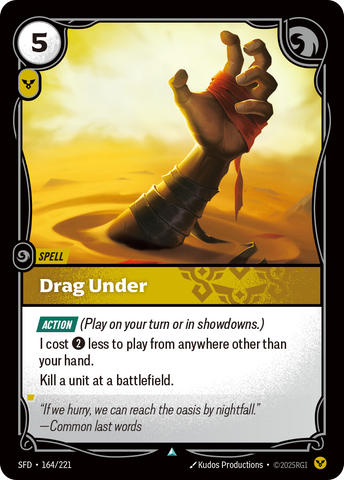 front of card Drag Under [Spiritforged] 164/221