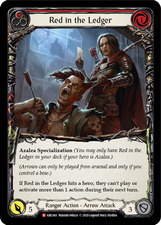 Red in the Ledger [U-ARC043] (Arcane Rising Unlimited) Unlimited Normal