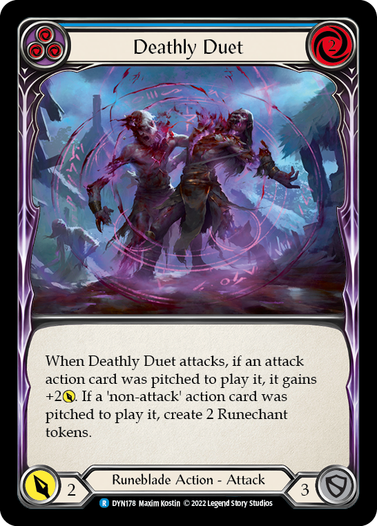 Deathly Duet (Blue) [DYN178] (Dynasty) Rainbow Foil