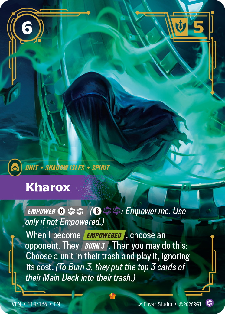 front of card Kharox [Vendetta] 114/166