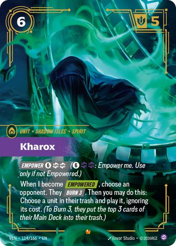 front of card Kharox [Vendetta] 114/166