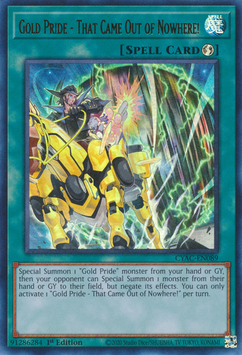 gold ultra rare yugioh cards Gold Pride