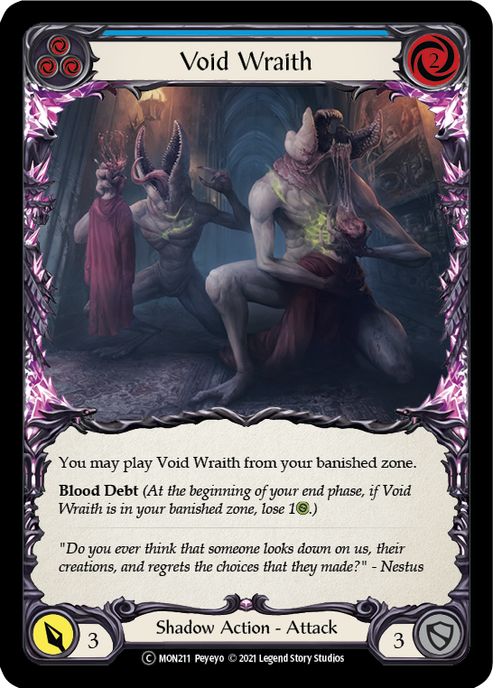 Void Wraith (Blue) [U-MON211-RF] (Monarch Unlimited) Unlimited Rainbow Foil