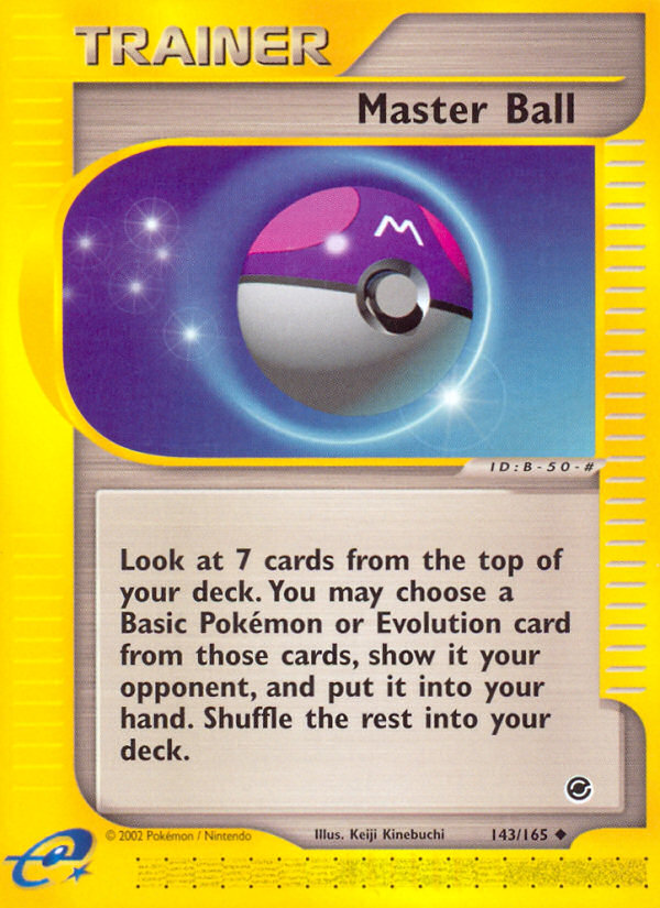 Master Ball (143/165) [Expedition: E-Card Base Set]