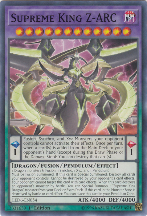 Supreme King Z-ARC [LED6-EN054] Common – Fusion Gaming