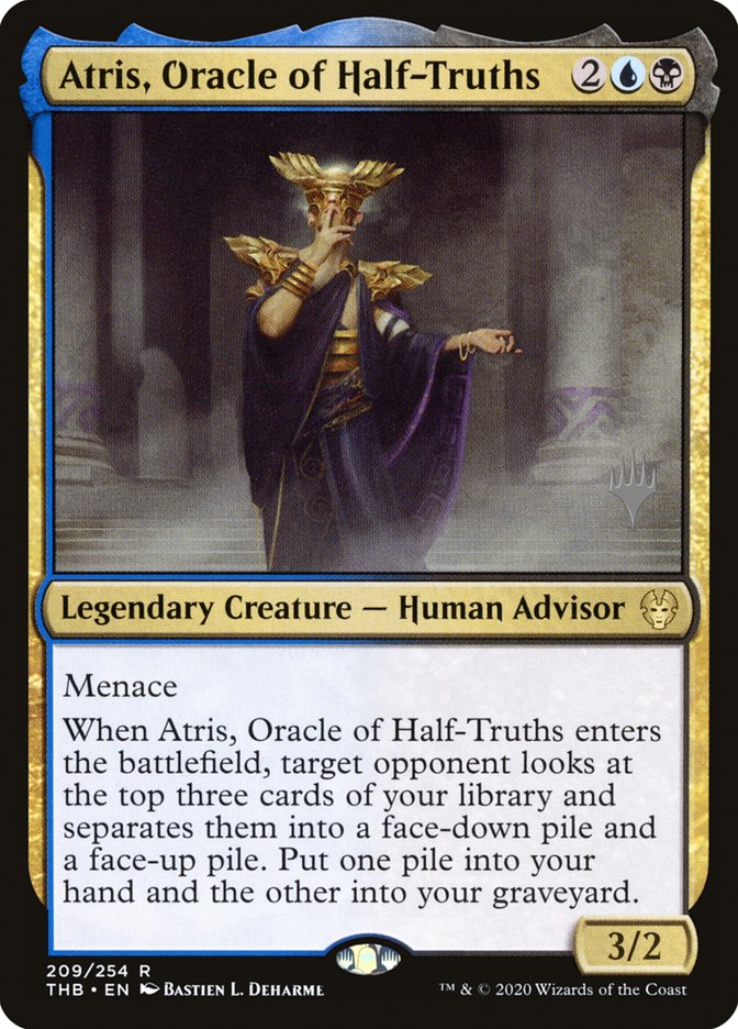 Atris, Oracle of Half-Truths (Promo Pack) [Theros Beyond Death Promo Pack]
