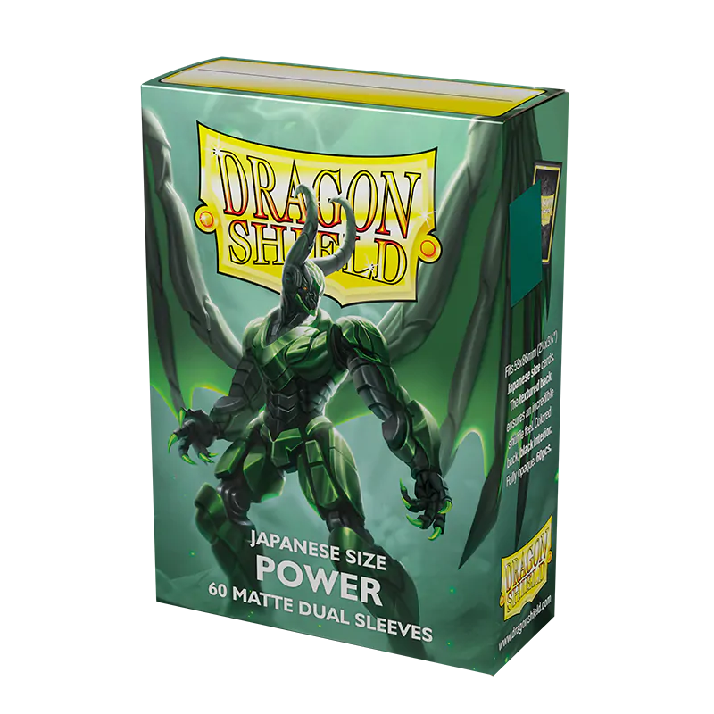 Dragon Shield: Japanese Size 60ct Sleeves - Power (Matte)