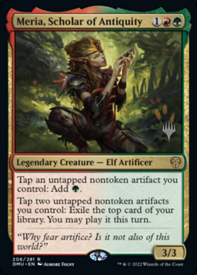 Meria, Scholar of Antiquity (Promo Pack) [Dominaria United Promo Pack]