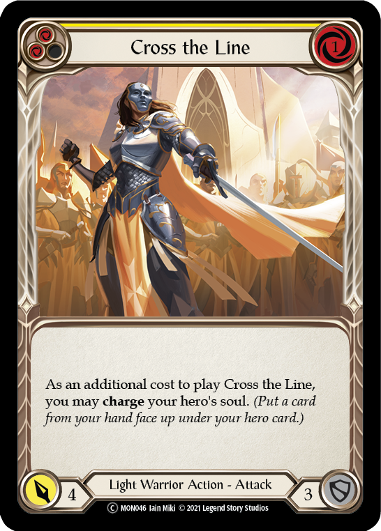 Cross the Line (Yellow) [U-MON046] (Monarch Unlimited) Unlimited Normal