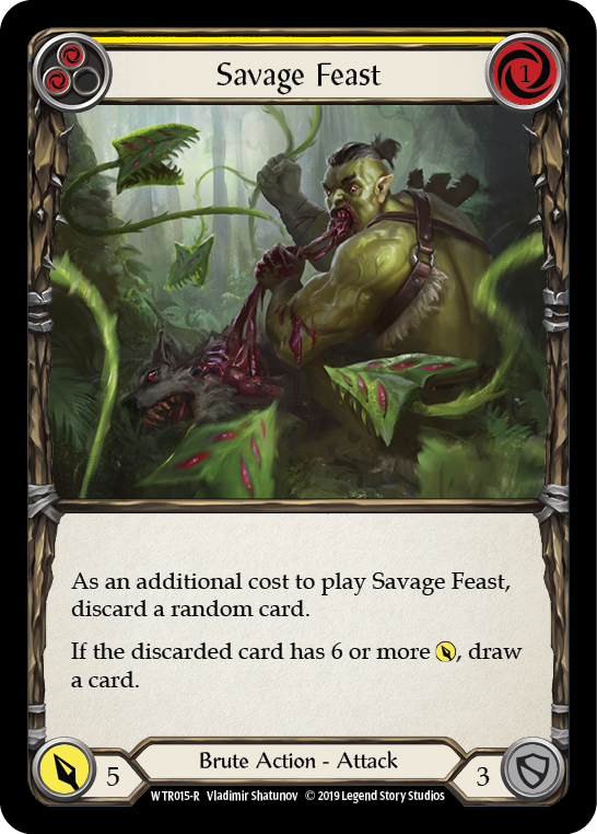 Savage Feast (Yellow) [WTR015-R] (Welcome to Rathe) Alpha Print Normal