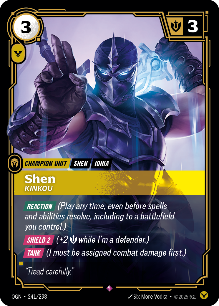 front of card Shen, Kinkou [Origins]