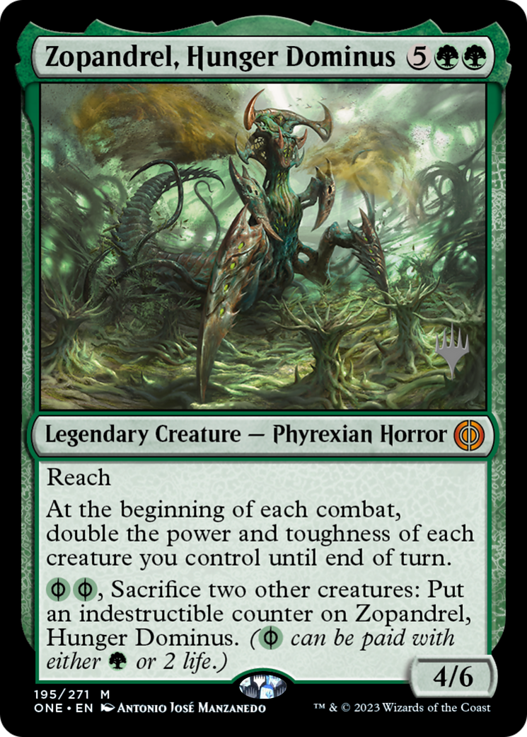 Zopandrel, Hunger Dominus (Promo Pack) [Phyrexia: All Will Be One Promo Pack]
