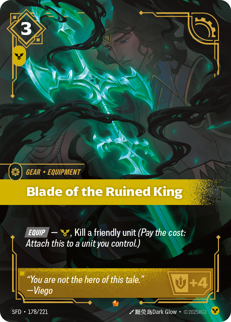 front of card Blade of the Ruined King [Spiritforged] 178/221