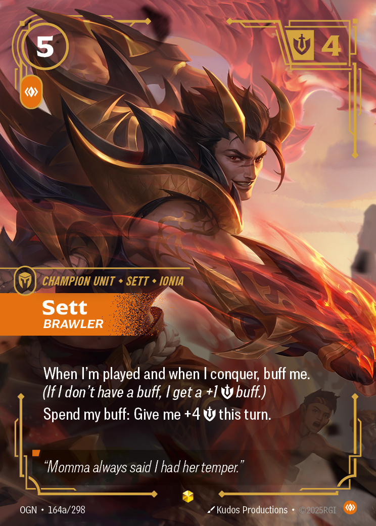 front of card Sett, Brawler (Showcase) [Origins]
