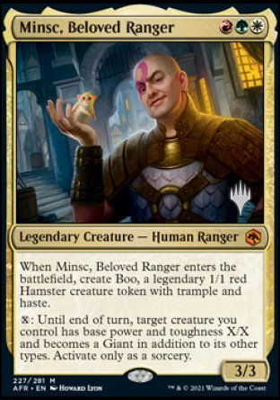 Minsc, Beloved Ranger (Promo Pack) [Dungeons & Dragons: Adventures in the Forgotten Realms Promo Pack]