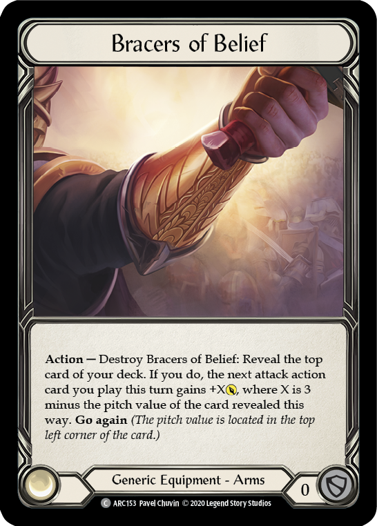 Bracers of Belief [U-ARC153] (Arcane Rising Unlimited) Unlimited Rainbow Foil