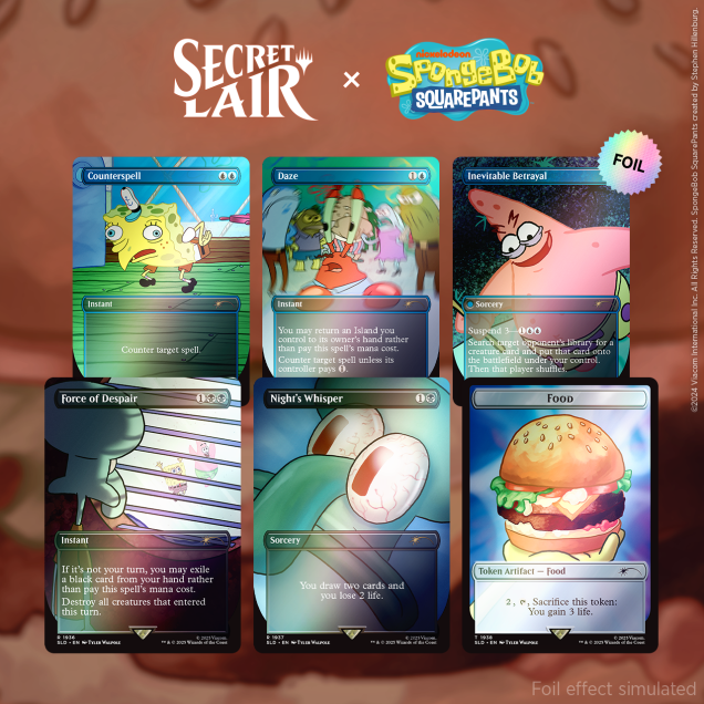 Secret Lair Drop - Spongebob Squarepants: Internet Sensation (Rainbow Foil Edition)