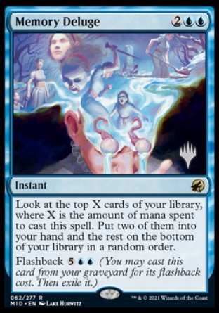 Memory Deluge (Promo Pack) [Innistrad: Midnight Hunt Promo Pack]