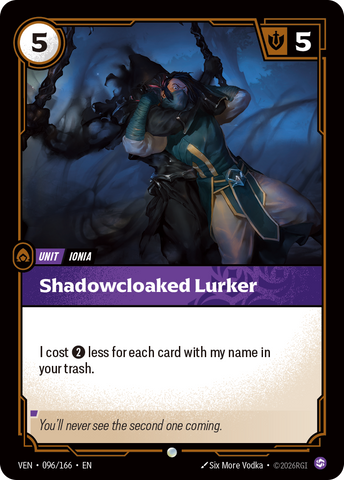 front of card Shadowblade Lurker [Vendetta] 096/166