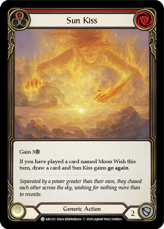 Sun Kiss (Red) [U-ARC212] (Arcane Rising Unlimited) Unlimited Rainbow Foil
