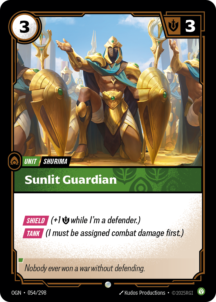 front of card Sunlit Guardian [Origins]