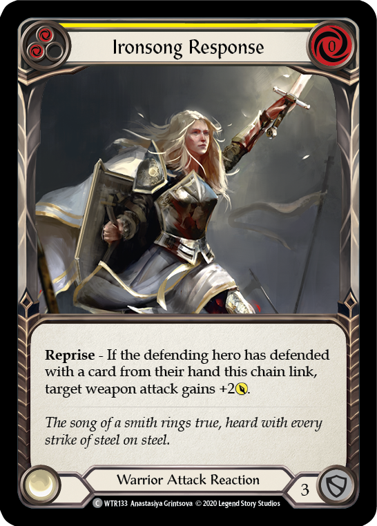 Ironsong Response (Yellow) [U-WTR133] (Welcome to Rathe Unlimited) Unlimited Rainbow Foil