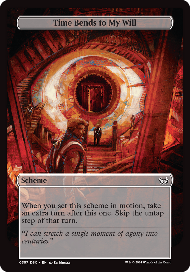 (Oversized Scheme) Time Bends to My Will (Full Art) [Duskmourn: Archenemy]