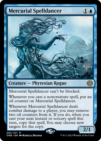 Mercurial Spelldancer (Promo Pack) [Phyrexia: All Will Be One Promo Pack]