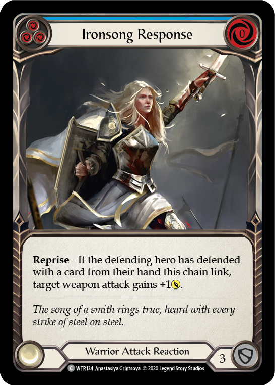 Ironsong Response (Blue) [U-WTR134] (Welcome to Rathe Unlimited) Unlimited Rainbow Foil