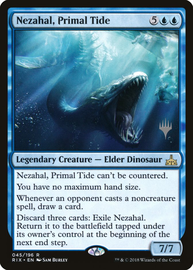 Nezahal, Primal Tide (Promo Pack) [Rivals of Ixalan Promo Pack]