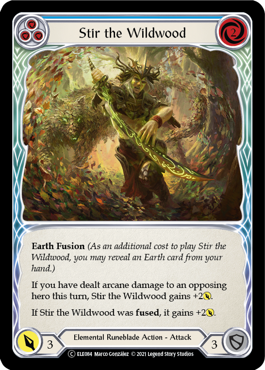 Stir the Wildwood (Blue) [U-ELE084] (Tales of Aria Unlimited) Unlimited Normal