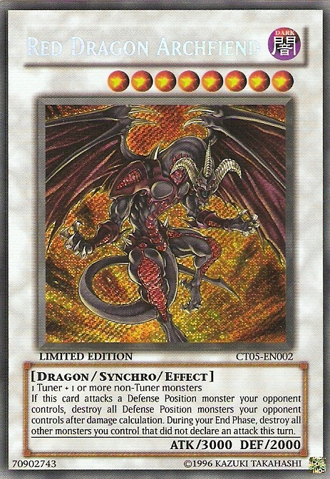archfiend yugioh cards Scarred Dragon The Ultra Rare Archfiend Commander will power up your deck Red Dragon Archfiend [CT05-EN002] Secret