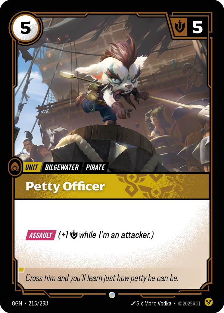 front of card Petty Officer [Origins]