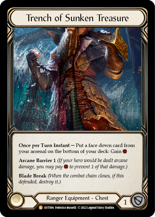 Trench of Sunken Treasure [OUT094] (Outsiders) Rainbow Foil